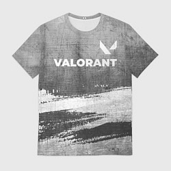 Футболка мужская Valorant - grey gradient посередине, цвет: 3D-принт