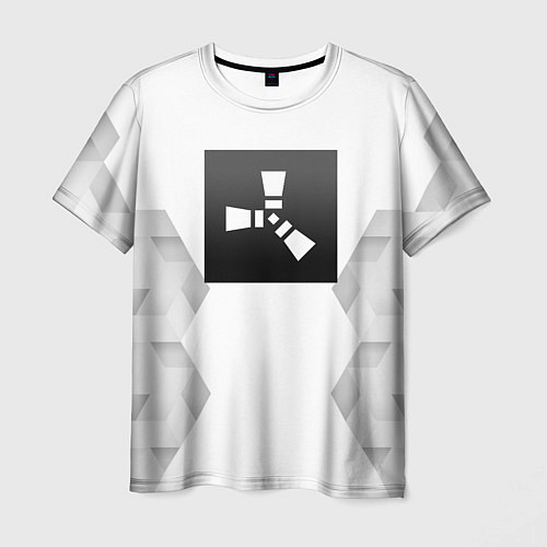 Мужская футболка Rust white poly / 3D-принт – фото 1