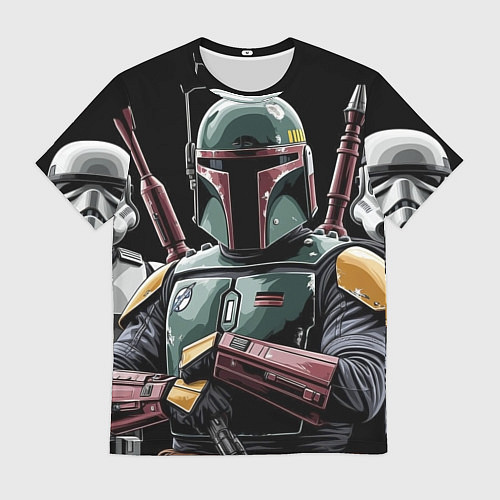 Мужская футболка Боба Фетт звездные войны / 3D-принт – фото 1