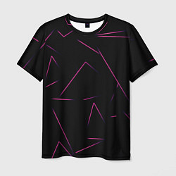 Мужская футболка Color pink line