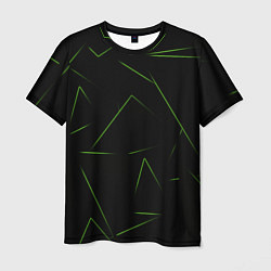 Мужская футболка Color green line