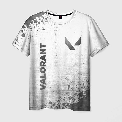Мужская футболка Valorant - white gradient вертикально / 3D-принт – фото 1