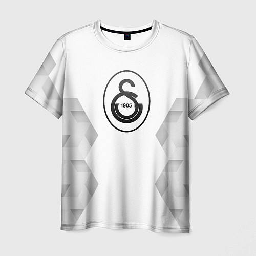 Мужская футболка Galatasaray white poly / 3D-принт – фото 1