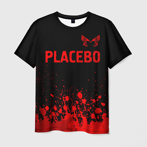 Мужская футболка Placebo - red gradient посередине / 3D-принт – фото 1