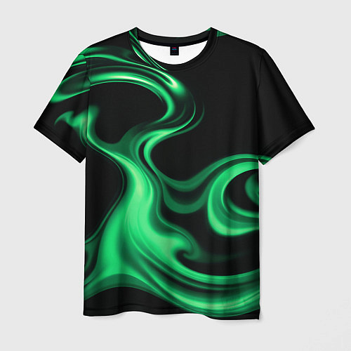 Мужская футболка Color green smoke / 3D-принт – фото 1