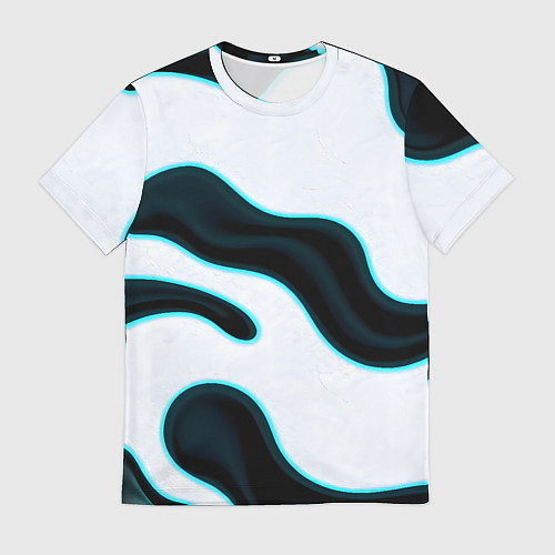 Мужская футболка Пятна с неоном / 3D-принт – фото 1