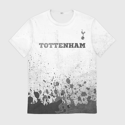Мужская футболка Tottenham - white gradient посередине / 3D-принт – фото 1