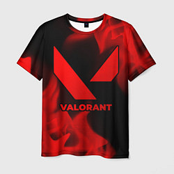 Футболка мужская Valorant - red gradient, цвет: 3D-принт