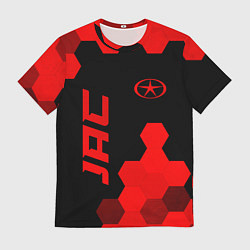 Футболка мужская JAC - red gradient вертикально, цвет: 3D-принт