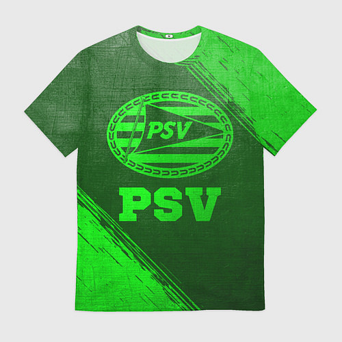 Мужская футболка PSV - green gradient / 3D-принт – фото 1