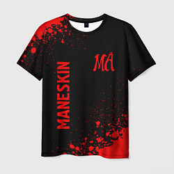 Футболка мужская Maneskin - red gradient вертикально, цвет: 3D-принт