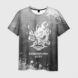 Футболка мужская Cyberpunk 2077 - grey gradient, цвет: 3D-принт