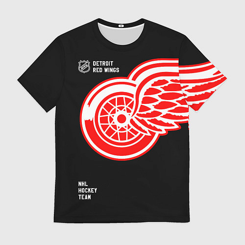 Мужская футболка Detroit Red Wings NHL hockey team / 3D-принт – фото 1
