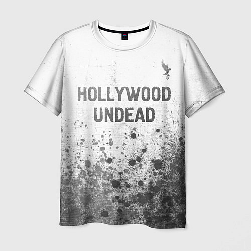 Мужская футболка Hollywood Undead - white gradient посередине / 3D-принт – фото 1