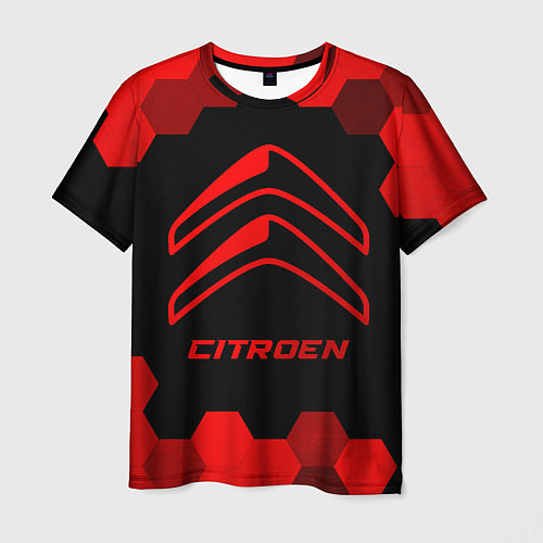 Мужская футболка Citroen - red gradient / 3D-принт – фото 1