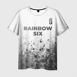 Футболка мужская Rainbow Six - white gradient посередине, цвет: 3D-принт