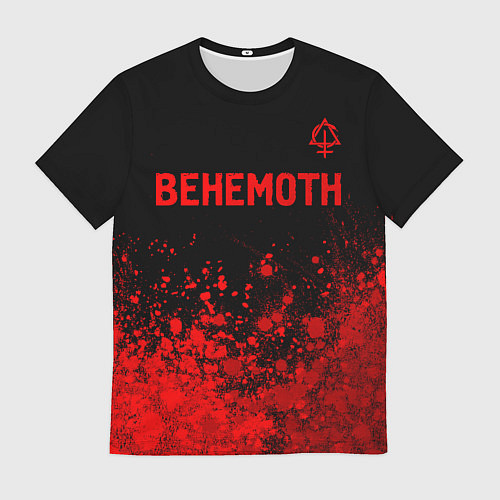 Мужская футболка Behemoth - red gradient посередине / 3D-принт – фото 1