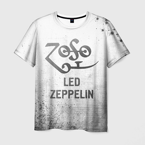 Мужская футболка Led Zeppelin - white gradient / 3D-принт – фото 1