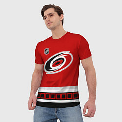 Футболка мужская Carolina Hurricanes - NHL team, цвет: 3D-принт — фото 2