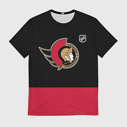 Футболка мужская Оттава Сенаторз хоккей, цвет: 3D-принт