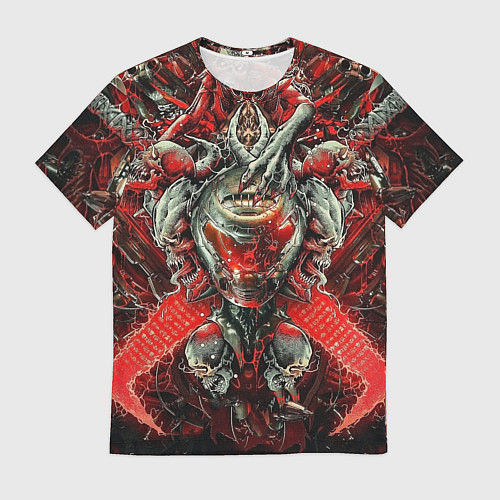 Мужская футболка Doom постер к игре / 3D-принт – фото 1