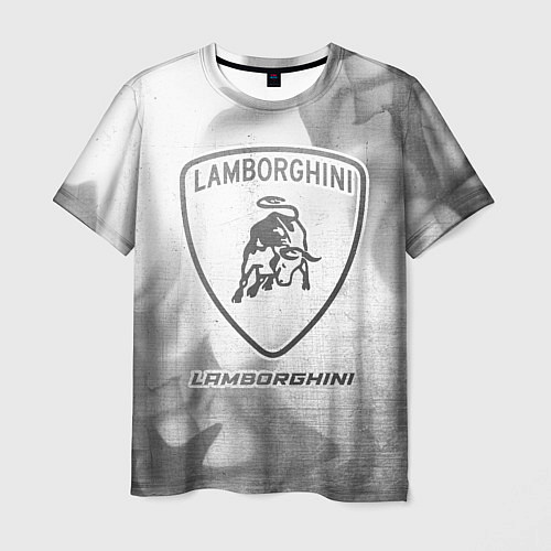 Мужская футболка Lamborghini - white gradient / 3D-принт – фото 1
