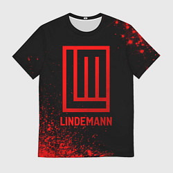 Футболка мужская Lindemann - red gradient, цвет: 3D-принт