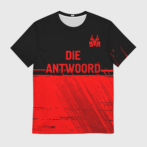 Мужская футболка Die Antwoord - red gradient посередине / 3D-принт – фото 1