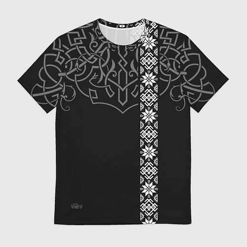 Мужская футболка Славянские символы традиции народа / 3D-принт – фото 1