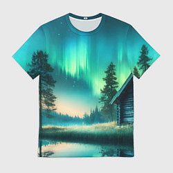 Футболка мужская Салатневое небо, цвет: 3D-принт