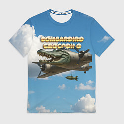Футболка мужская Bombardino Crocodillo мем, цвет: 3D-принт