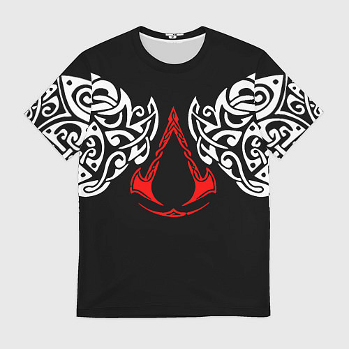 Мужская футболка Силуэт ворона - Aссасинс Крид / 3D-принт – фото 1