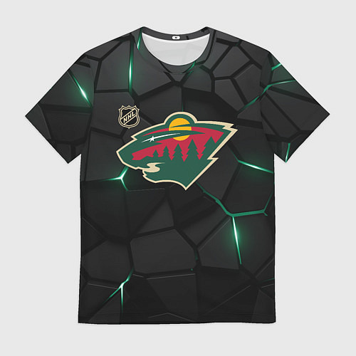 Мужская футболка Миннесота Уайлд - плиты с подсветкой / 3D-принт – фото 1