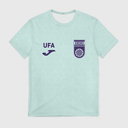 Мужская футболка Фк Уфа - мятный цвет и текстура