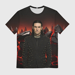 Футболка мужская Bones в пиджаке с шыпами, цвет: 3D-принт