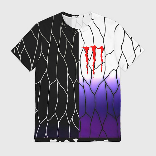 Мужская футболка Monster energy steel / 3D-принт – фото 1