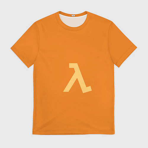Мужская футболка Half-Life orange / 3D-принт – фото 1