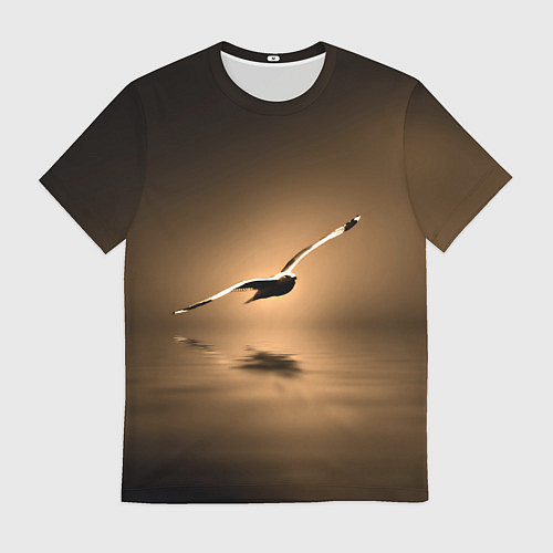 Мужская футболка Летящая птица / 3D-принт – фото 1