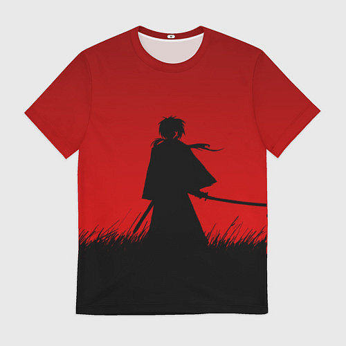 Мужская футболка Самурай в пути / 3D-принт – фото 1