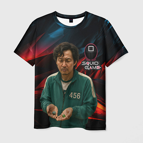 Мужская футболка Игрок 456 с кубиками / 3D-принт – фото 1