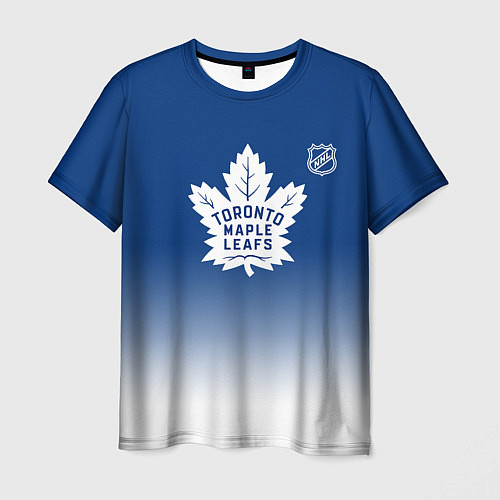 Мужская футболка Торонто Мейпл Лифс - синий градиент / 3D-принт – фото 1