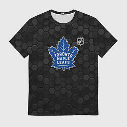 Мужская футболка Торонто Мейпл Лифс - темные соты