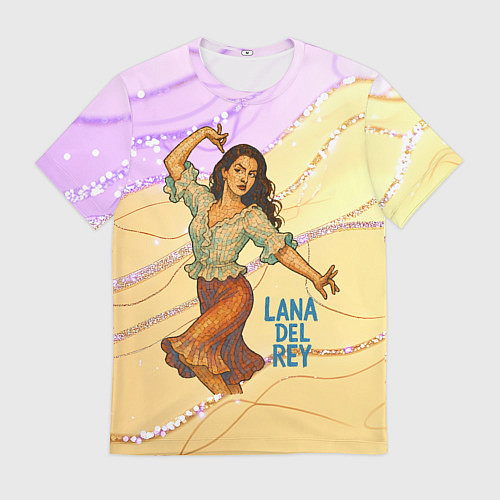 Мужская футболка Lana Del Rey танцует / 3D-принт – фото 1