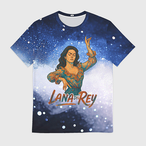 Мужская футболка Lana Del Rey танцует / 3D-принт – фото 1