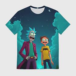 Футболка мужская Рик и Морти под вечерним небом, цвет: 3D-принт