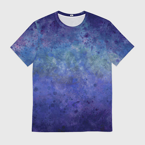 Мужская футболка Абстракция - blue tunnel / 3D-принт – фото 1