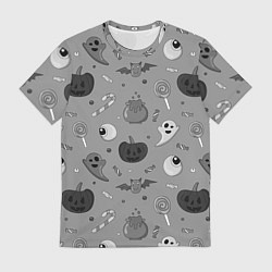 Мужская футболка Halloween grey