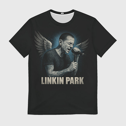 Мужская футболка Chester Bennington - Angel / 3D-принт – фото 1