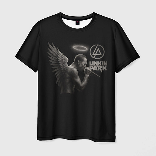 Мужская футболка Честер Беннингтон - LP angel / 3D-принт – фото 1