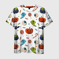 Футболка мужская Halloween pumpkin show, цвет: 3D-принт